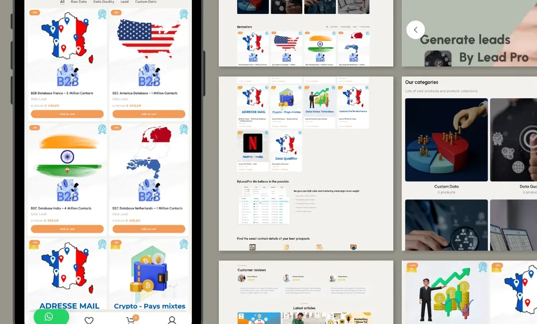 ByLeadPro.com est une plateforme e-commerce