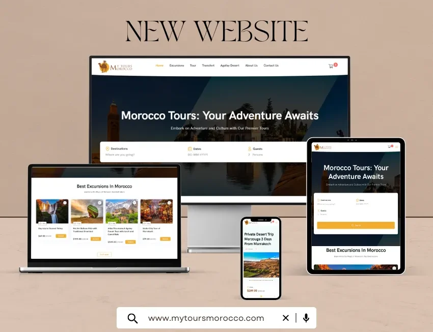 Site web et branding pour My Tours Morocco