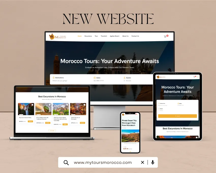 Site web et branding pour My Tours Morocco