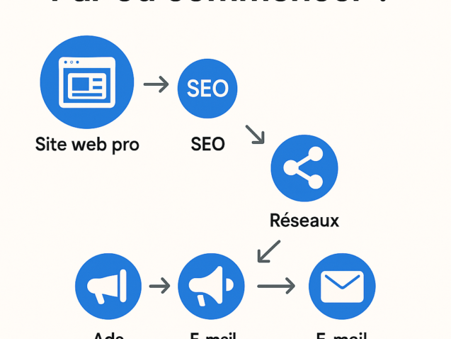 SEO, Ads, Réseaux, Email