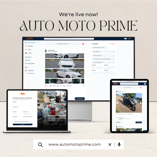 App Web pour Auto Moto Prime