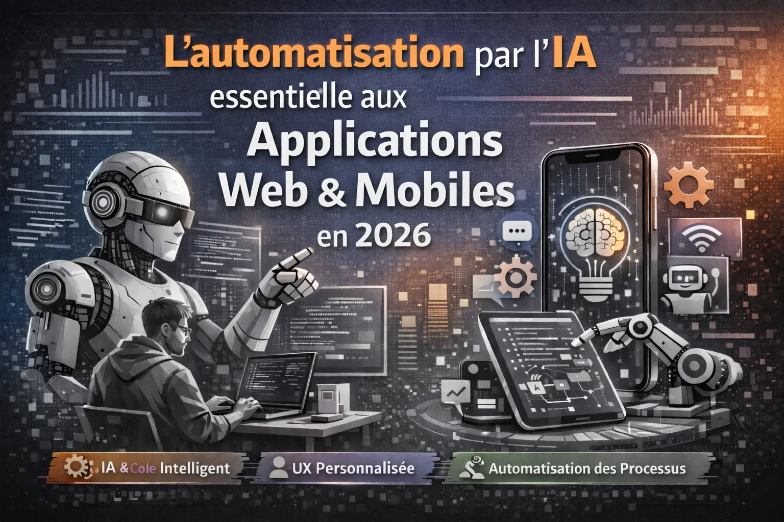 Pourquoi l’automatisation par l’IA est indispensable au développement d'applications web et mobiles sur mesure en 2026