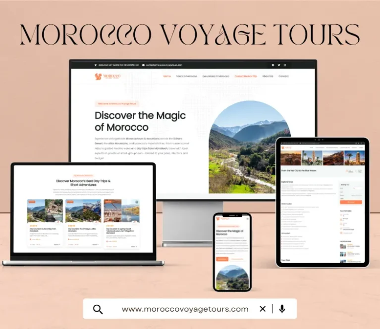 Site web pour Morocco Voyage Tours | Portfolio FastReem