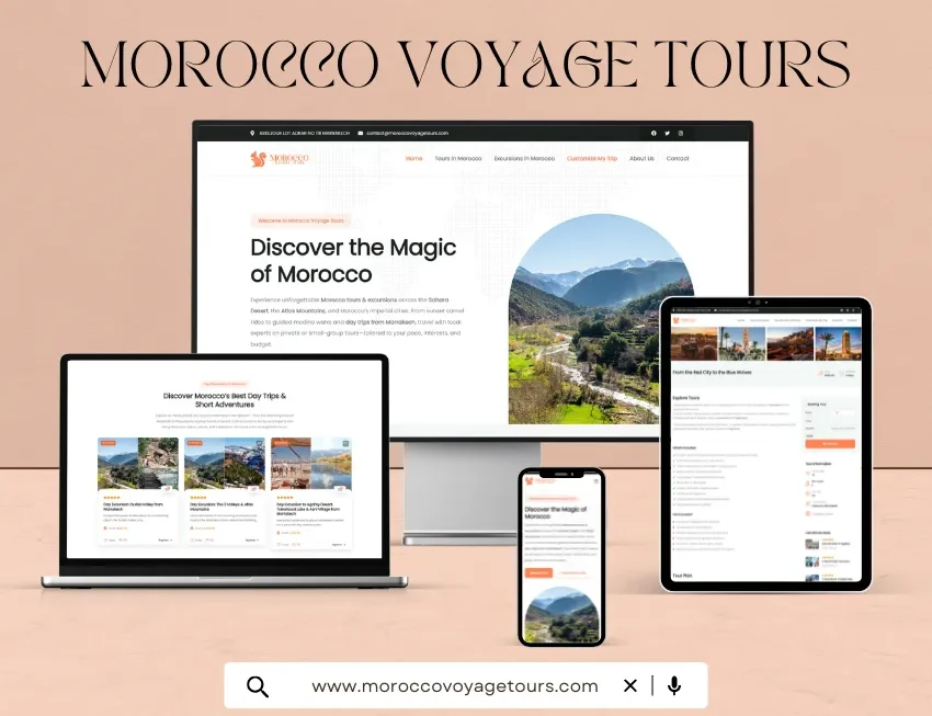 Site web pour Morocco Voyage Tours | Portfolio FastReem