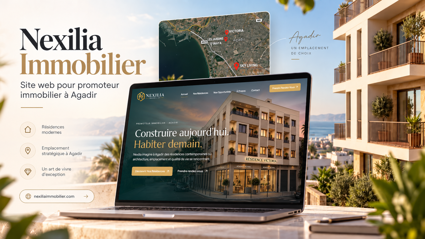 FastReem a accompagné Nexilia Immobilier, promoteur immobilier basé à Agadir